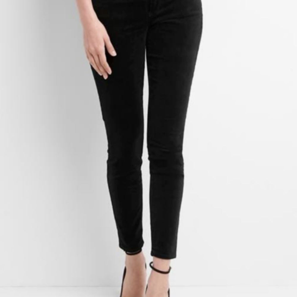 Gap 1969 Always Skinny Black Corduroy size 25